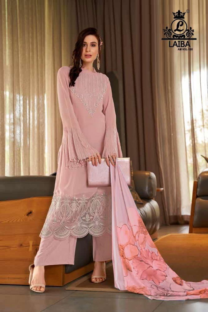 Am Vol 180 Georgette Pakistani Readymade Suits Catalog